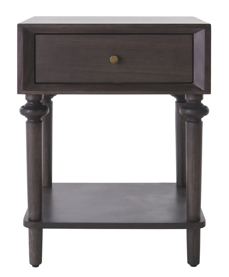 Ambrashi End Table - Dark Walnut