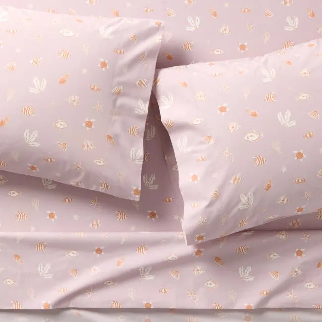 Coral Reef Dreams 100% Organic Cotton Kids Queen Sheet Set