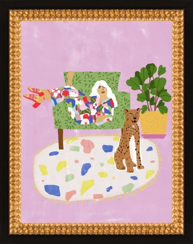 Lady and her tiger by Alja Horvat for Artfully Walls