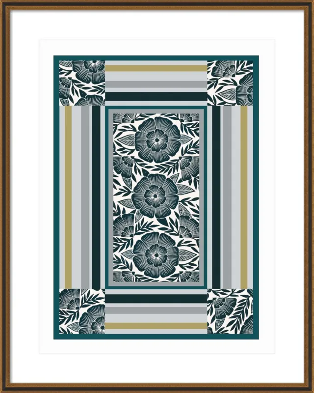 Botanical Frame 1 by Katharine Watson for Artfully Walls