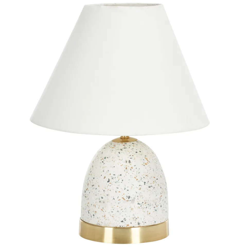 Nicolai 16" Table Lamp - White/Gold