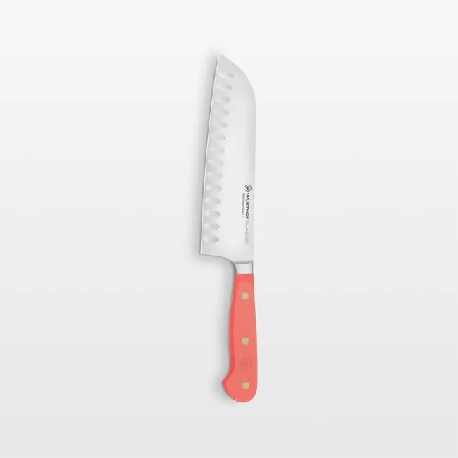Wusthof Classic Color Coral Peach 7" Santoku Knife