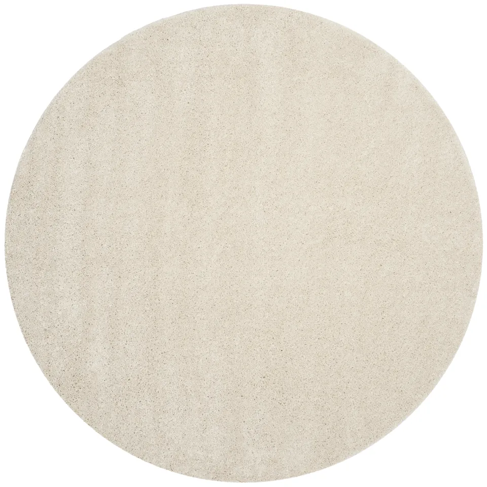 Arlo Home Woven Area Rug, ASG820A, Cream,  6' 7" X 6' 7" Round