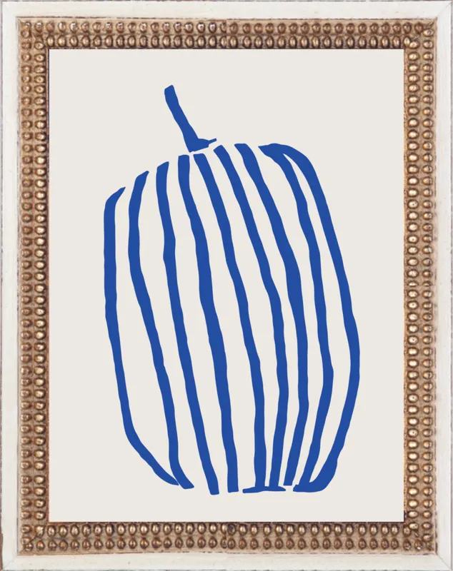 Striped pumpkin by Jessica Nielsen for Artfully Walls