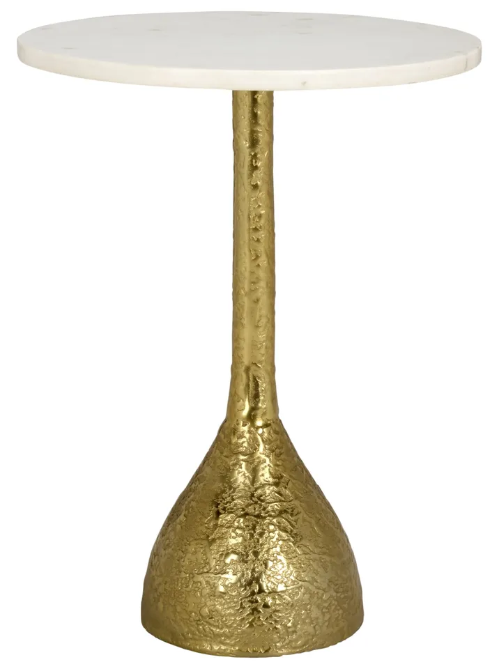 Avanni Side Table - Gold / Ivory