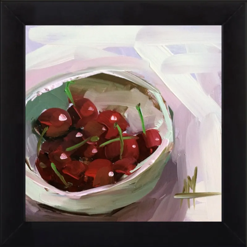 bowl of cherries no. 7 by Angela Moulton for Artfully Walls