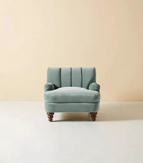 Channel-Tufted Occasional Chair
