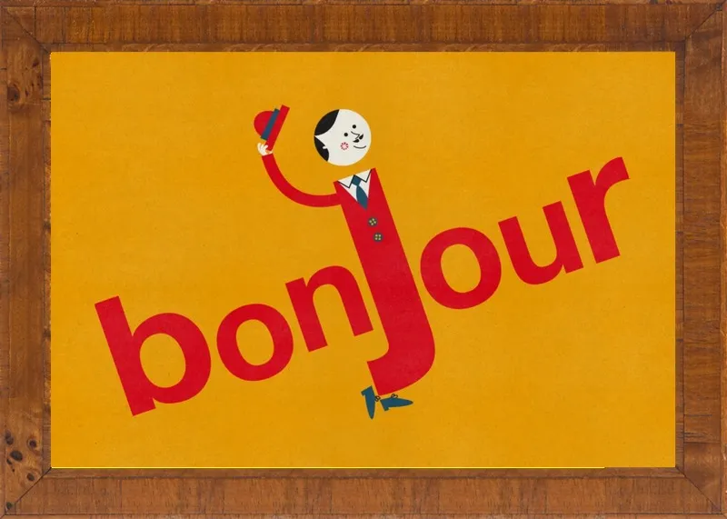 Bonjour by Blanca Gómez for Artfully Walls