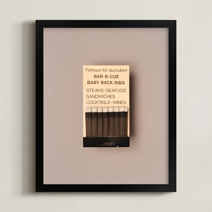 Famous Food Black Limited Edition Fine Art Print