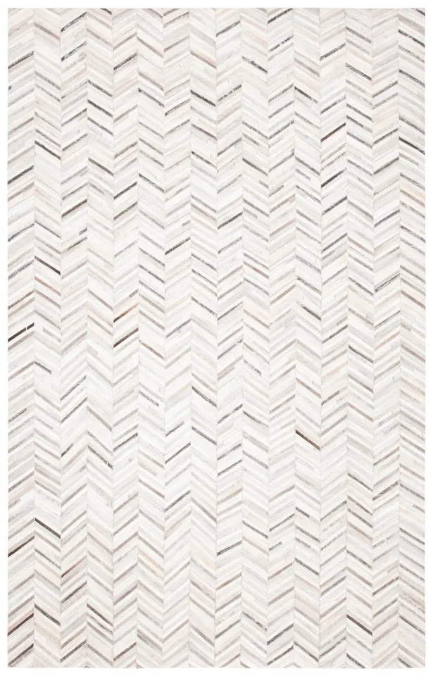 Safavieh Hand Woven Area Rug, STL802A, Ivory/Grey, 4' X 6'