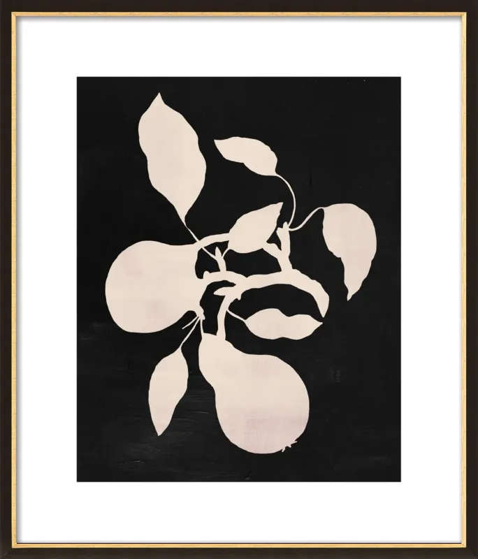 pears black and white by Ruti Shaashua for Artfully Walls
