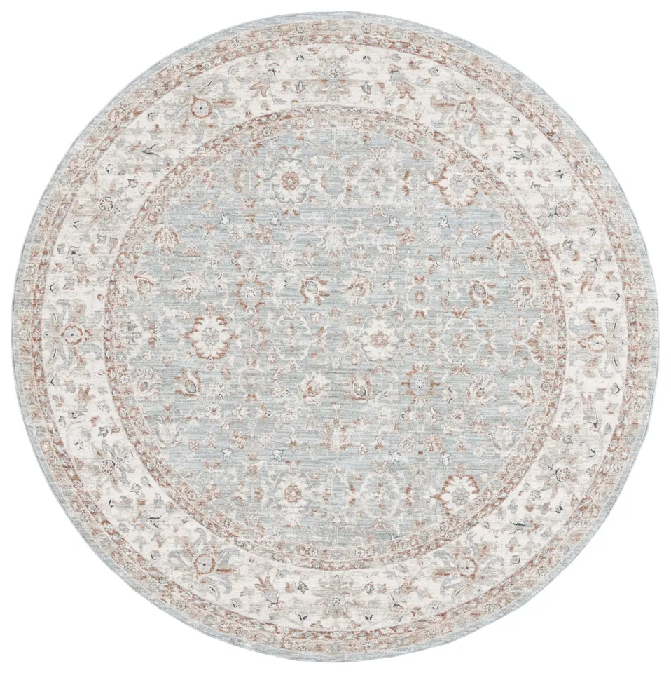 Lauren Ralph Lauren Collection Charlton Rug, Blue/Rust, 6'7" Round