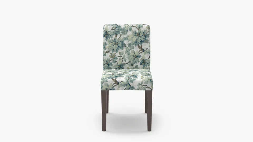 Signature Dining Chair, Sage Woodland, Espresso Square Tapered Leg