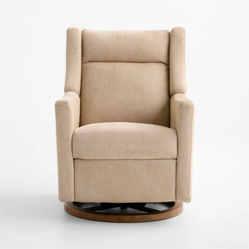 Babyletto Kiwi Pro Desert Tan Swivel Glider Power Recliner Nursery Chair