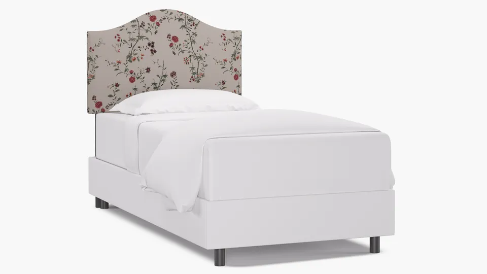 Camelback Headboard, Multi Bamboo Garden, Twin