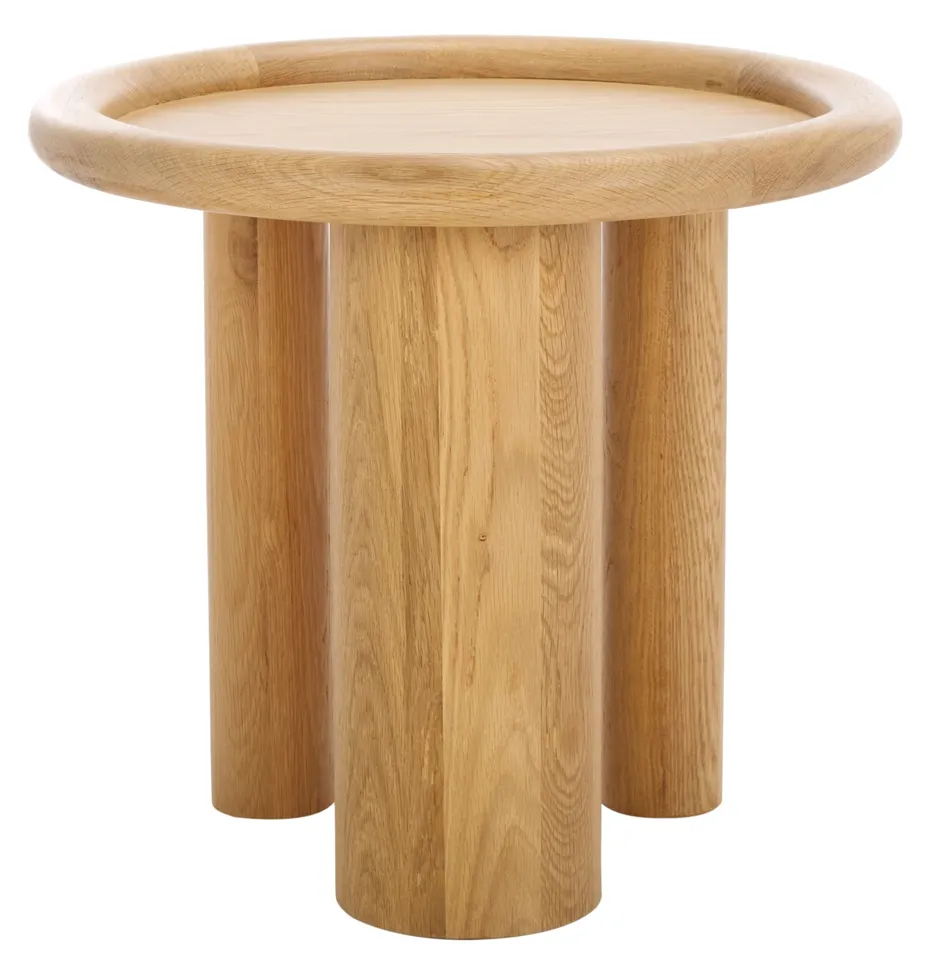 Madelynn Round Wood Acc Table - Natural