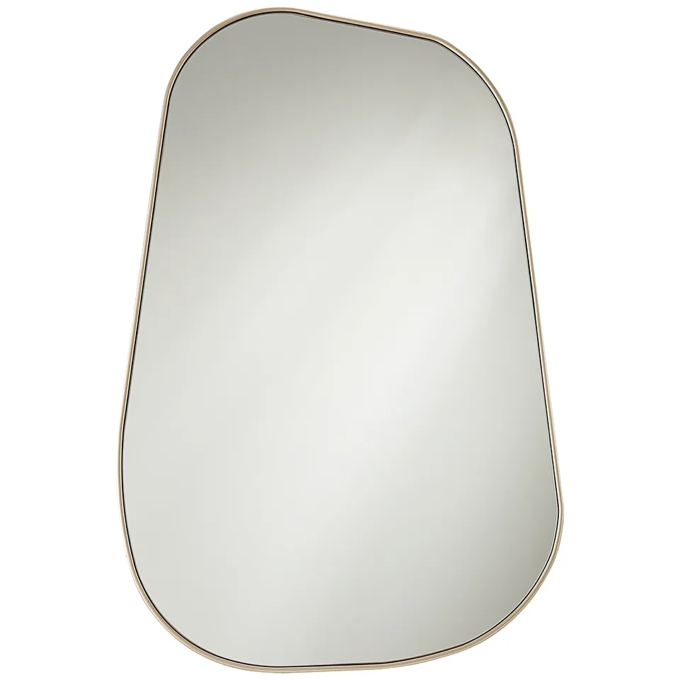 Possini Euro Reuleaux 26" x 40" Champagne Silver Wall Mirror