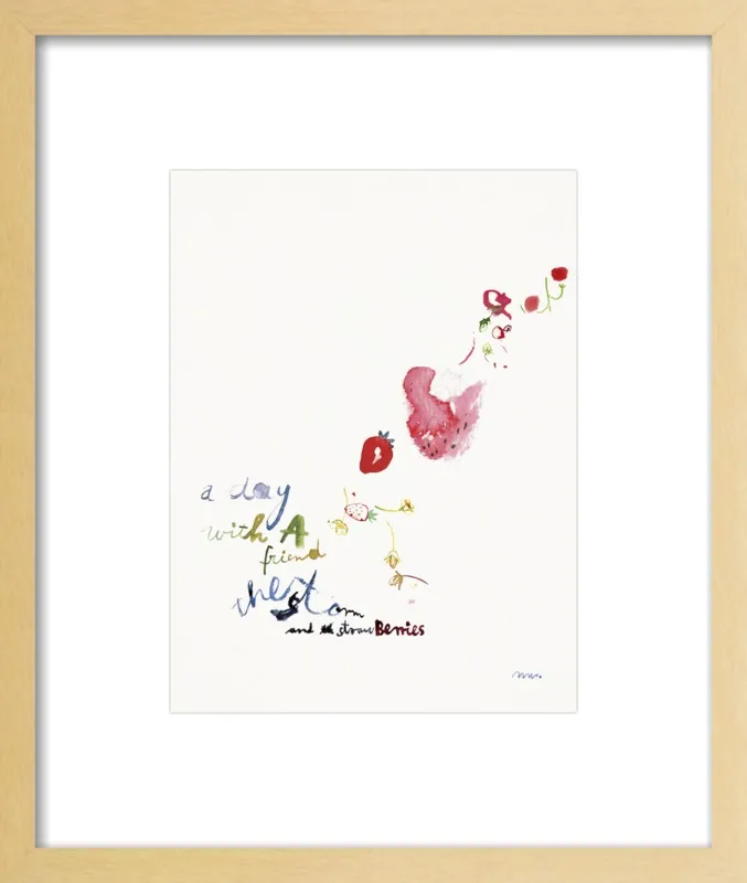 Strawberry Summer Storm by META WRABER for Artfully Walls