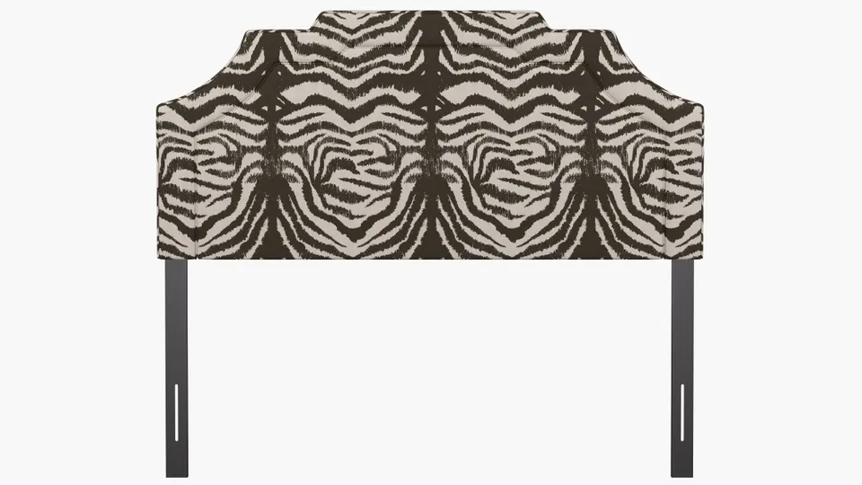 Art Deco Headboard, Zebra, Queen