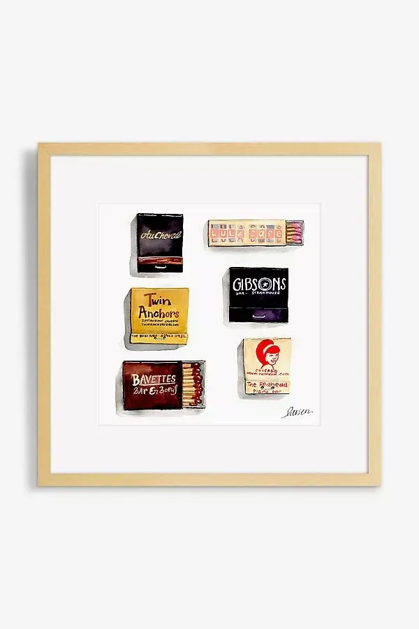 City Matchbook Wall Art