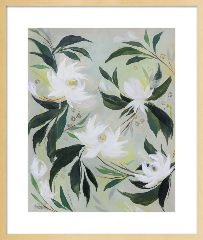 White Gardenia by Rachel Roe for Artfully Walls