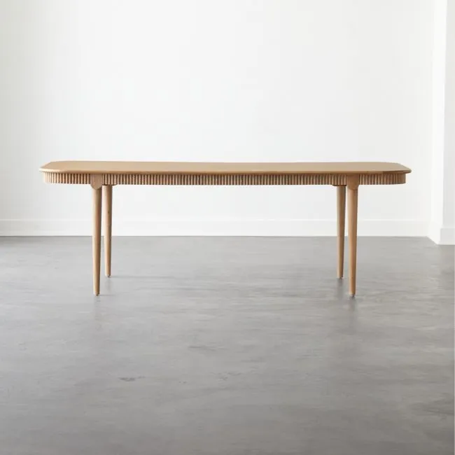 Providence 90" Rectangular Cerused Oak Dining Table