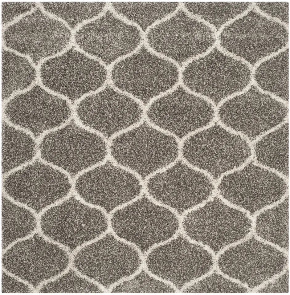 Arlo Home Woven Area Rug, SGH280B, Grey/Ivory,  9' X 9' Square