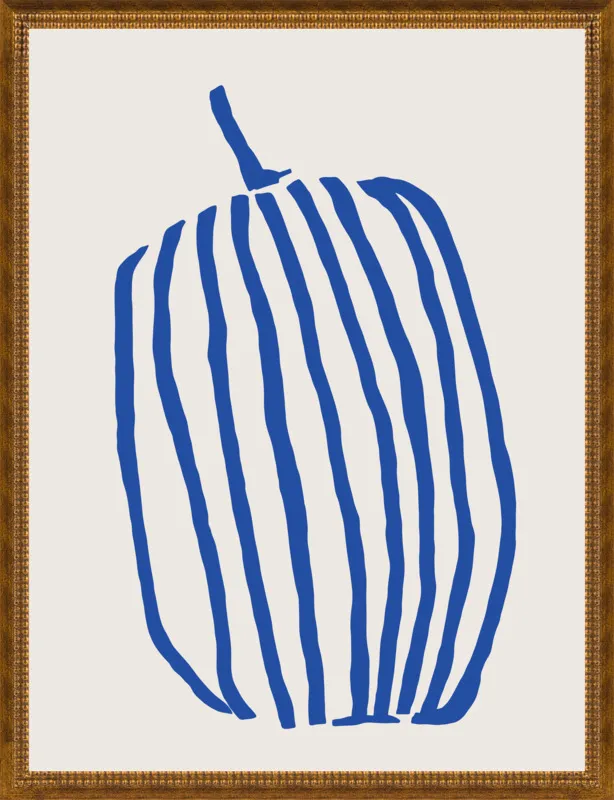 Striped pumpkin by Jessica Nielsen for Artfully Walls