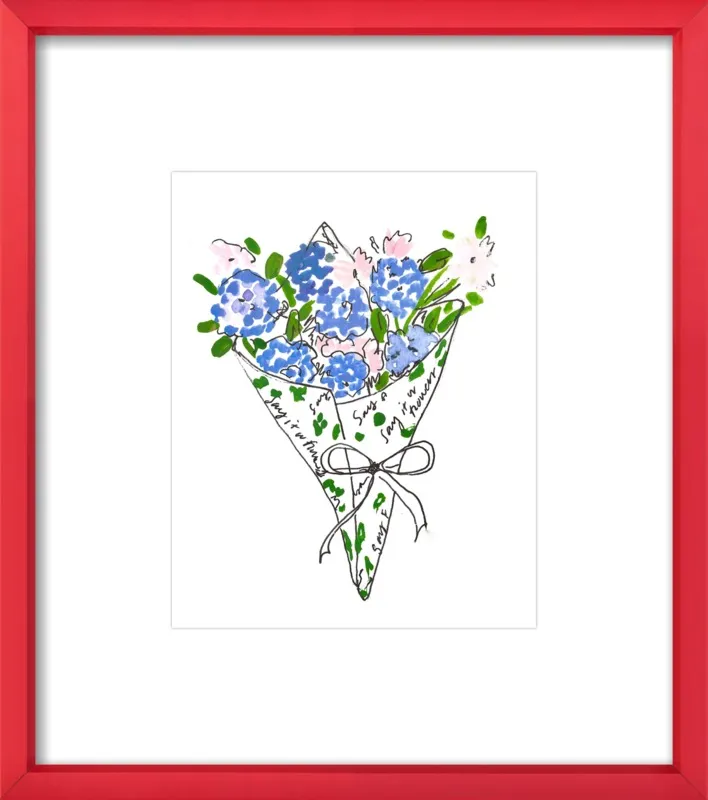 Bodega Flowers in Blue by Larsen McDowell for Artfully Walls