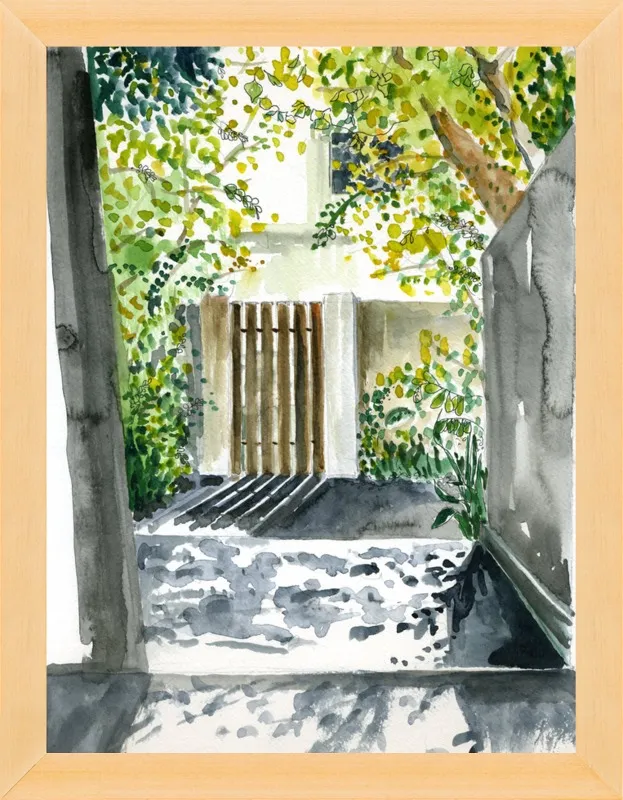 Garden Gate by Miri Eshet for Artfully Walls