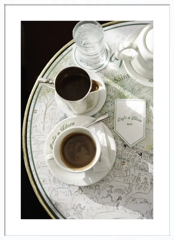 Chocolat chaud au Café de Flore by Lauren & Annael Tolila for Artfully Walls
