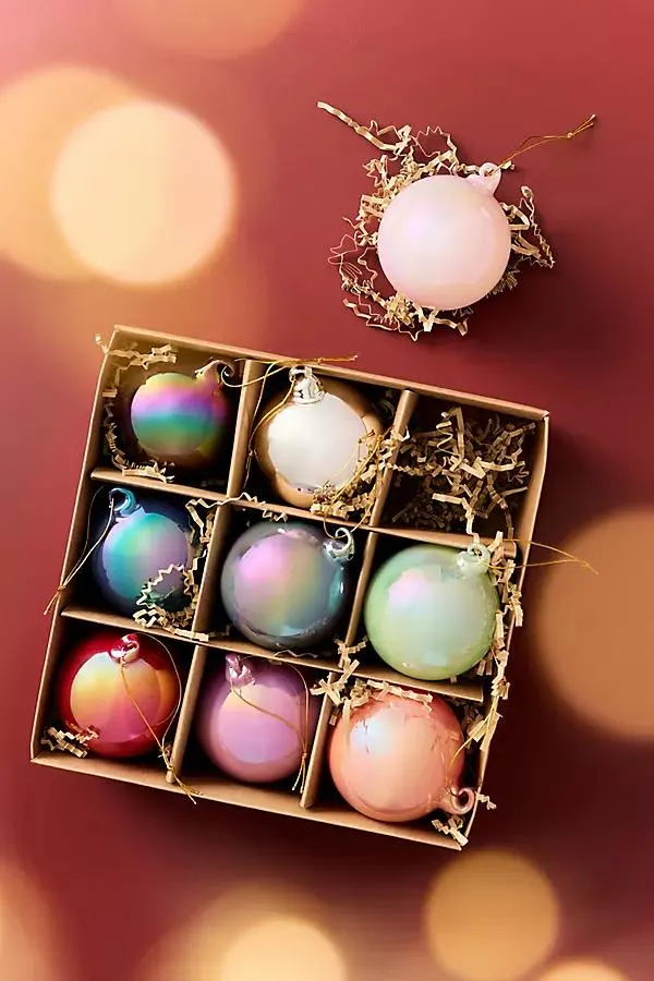 Pearlized Bauble Ornaments