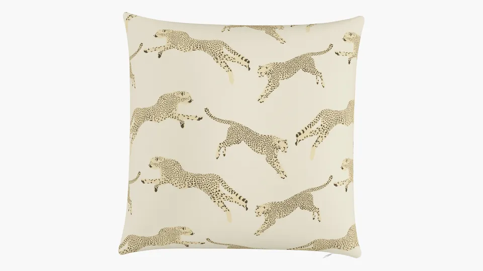 Throw Pillow 22", Desert Cheetah, 22" x 22"