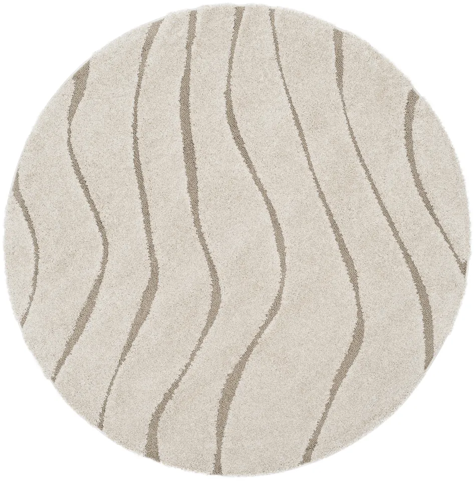 Arlo Home Woven Area Rug, SG472-1113, Cream/Beige,  6' 7" X 6' 7" Round