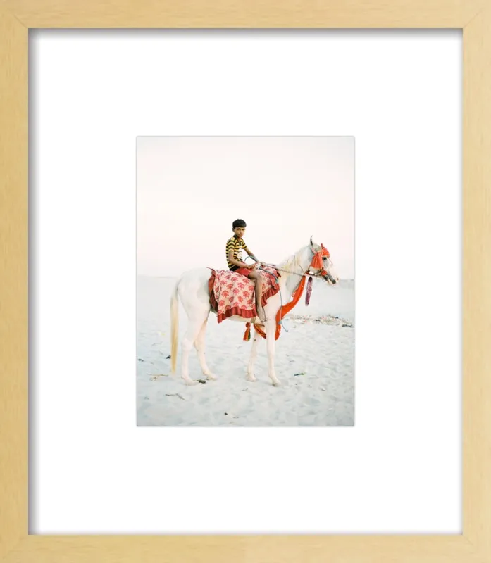 Boy on Horse by Andrew Jacona for Artfully Walls