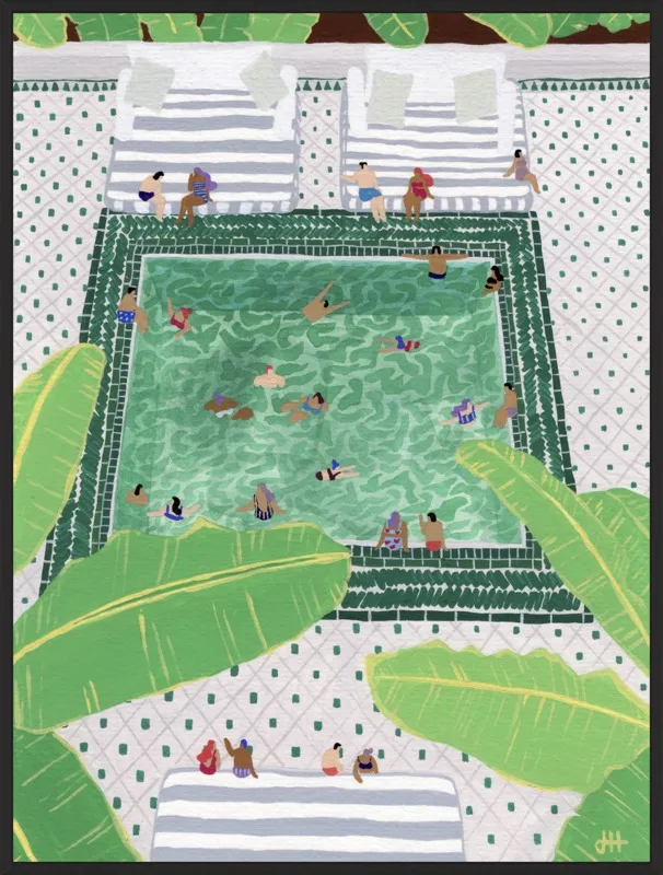 Green Riad by Joanne Ho for Artfully Walls