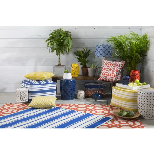 Habersham Blue Indoor 8' x 10' Handmade Rug