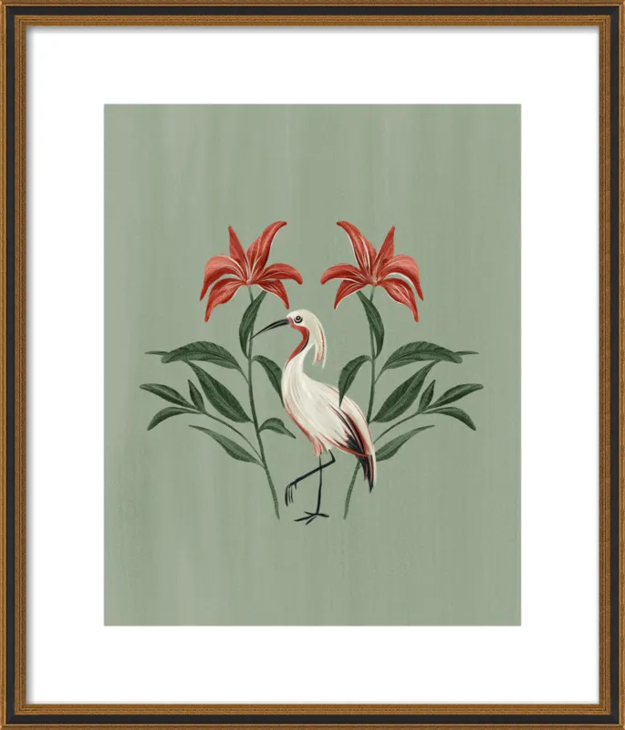 Tropical Crane by Nancy Noreth for Artfully Walls