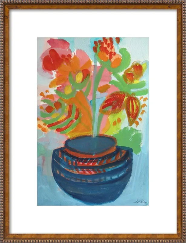Red Flowers by Iria Fernandez Alvarez for Artfully Walls