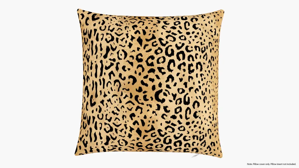 Throw Pillow Cover 18", Leopard, 18" x 18"