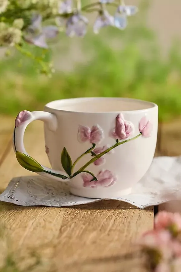 Flower of the Month Stoneware Mug