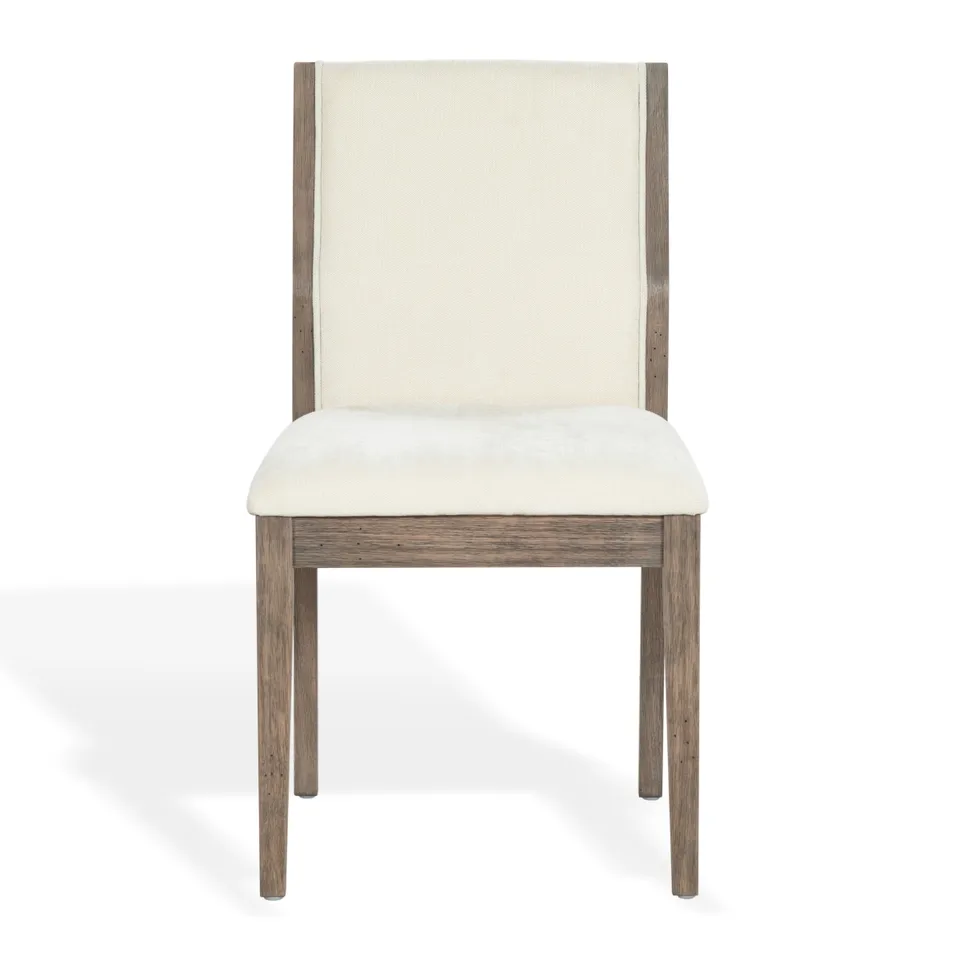 Doriella Wood Dining Chair - Walnut / Beige
