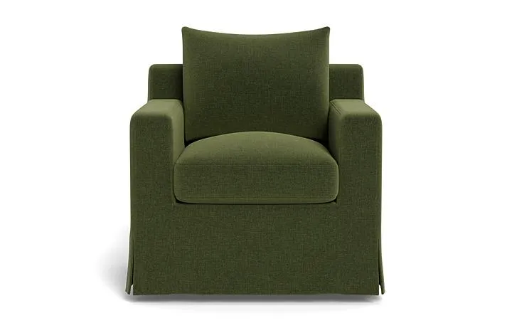 Sloan Slipcovered Swivel Chair