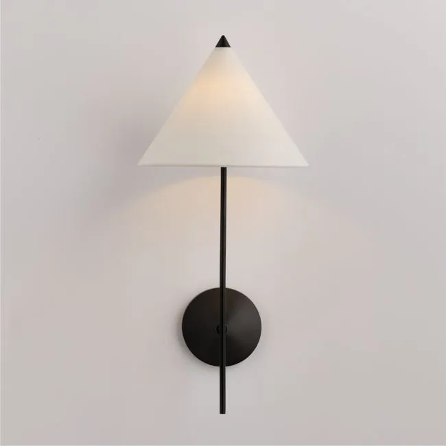 Seymour Black Wall Sconce Light