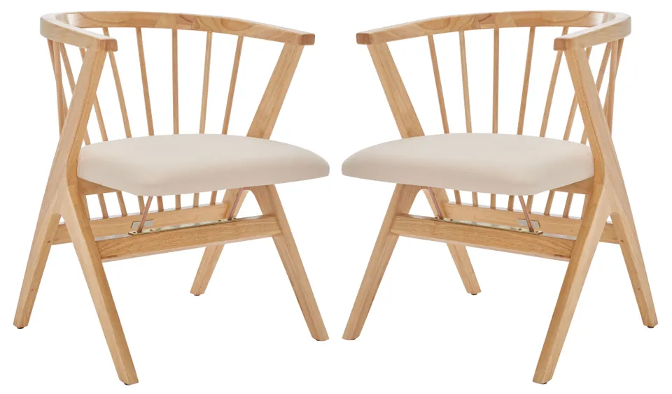 Noah Spindle Dining Chair, Set Of 2 - Natural
