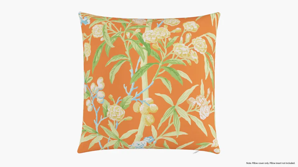 Throw Pillow Cover 20", Mandarin Lanai, 20" x 20"
