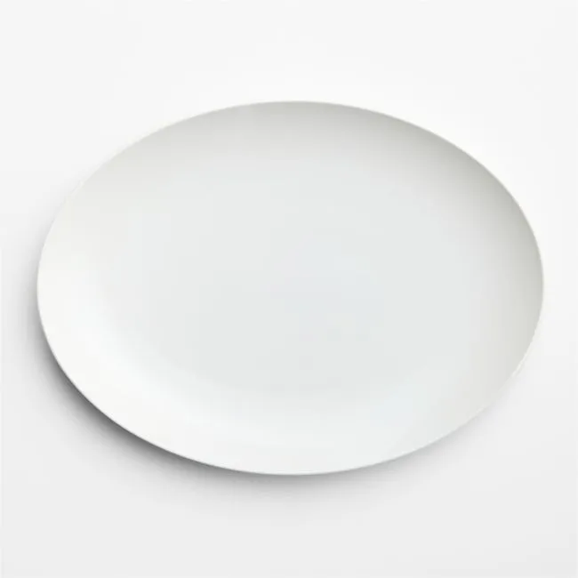 Aspen 13.75" Porcelain Coupe Oval Platter