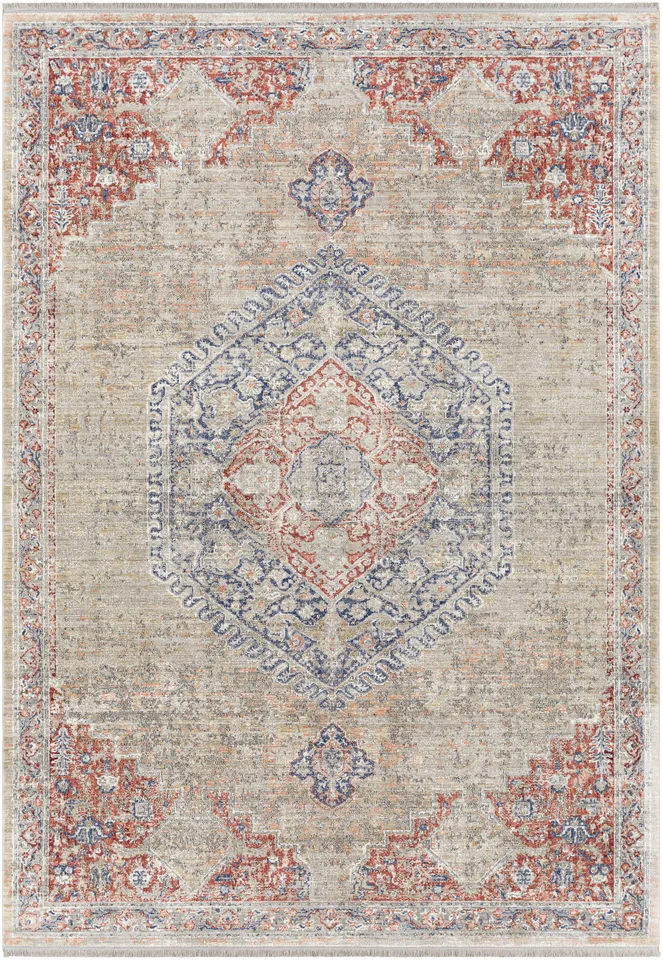Eclipse Beige Indoor 2' x 3'3" Machine Woven Rug