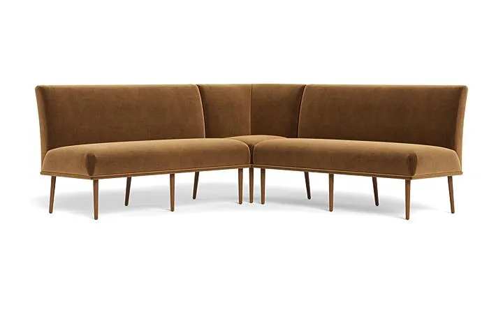Dorian Upholstered Corner Banquette with Tufting Option