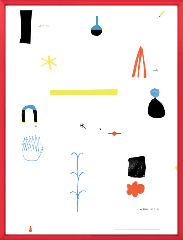 Working hard by playing around  by Agata Królak for Artfully Walls